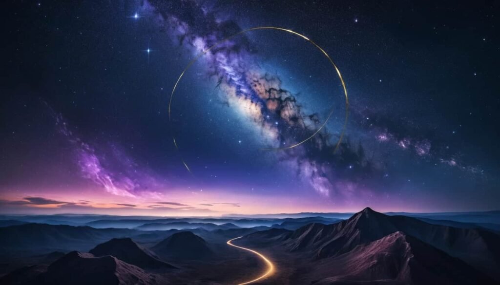 Imagen del Universo generada con IA.